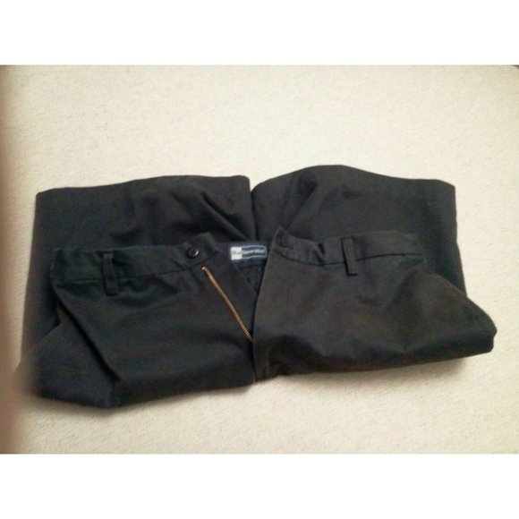 "Blue Generation" Men's Shorts (34x7.5) Black Woven Classic Basic Comfort Waist - Picture 12 of 15